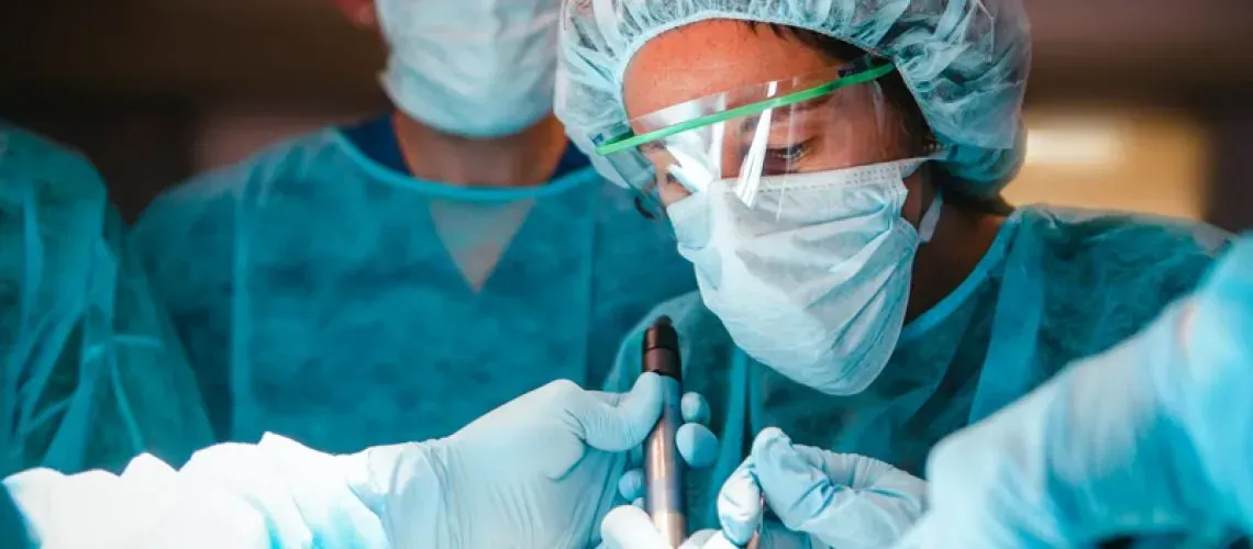 Dental Professional During Surgery